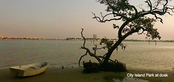 City Island Park at dusk, Sarasota Florida