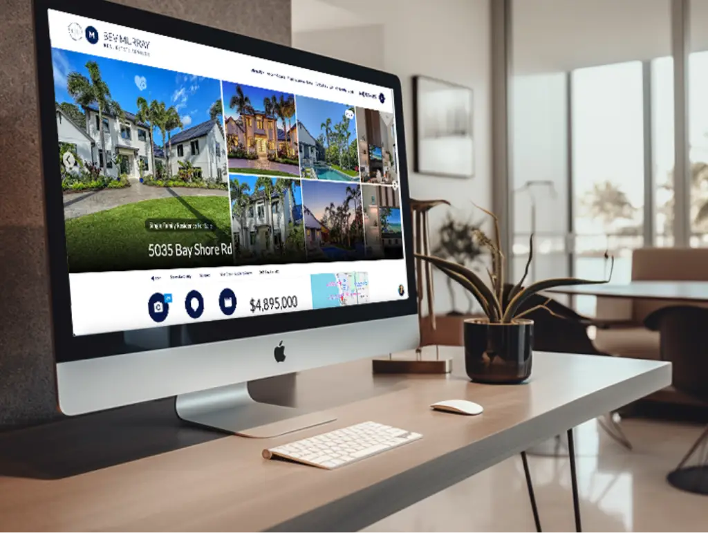 Coastal living room with bay views