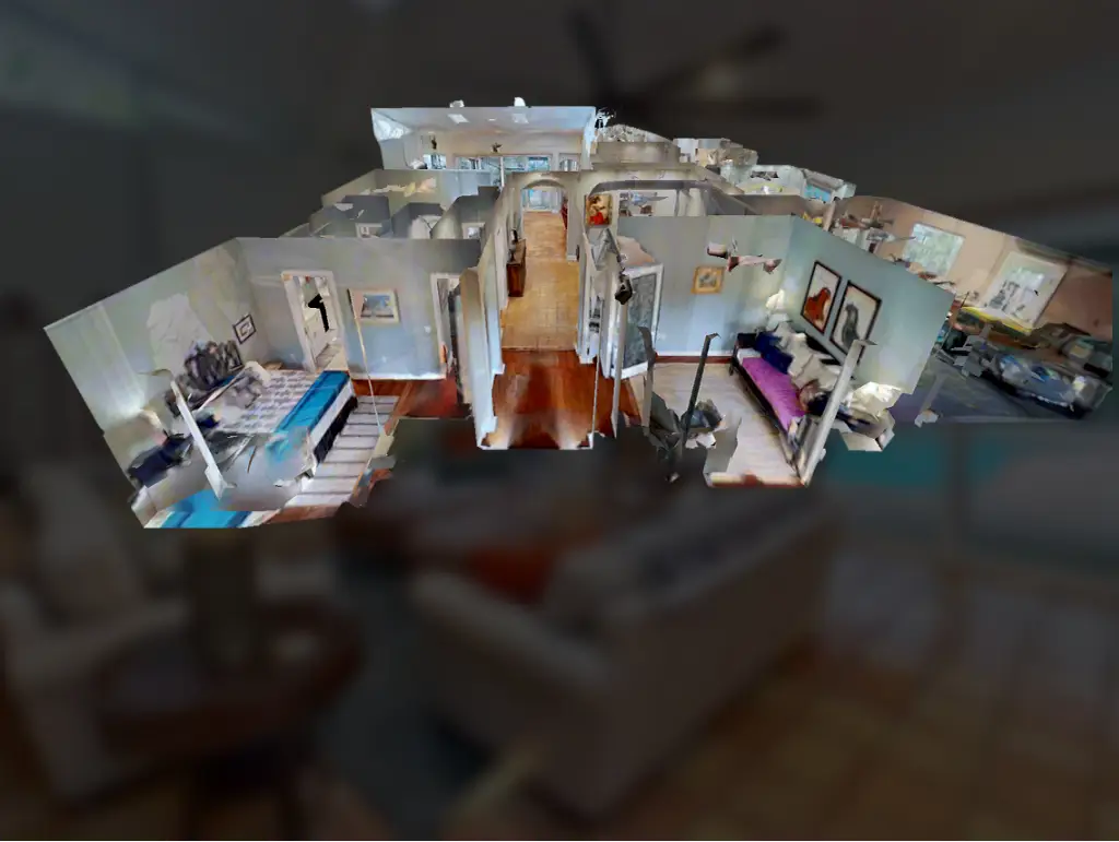 Coastal living room with bay views