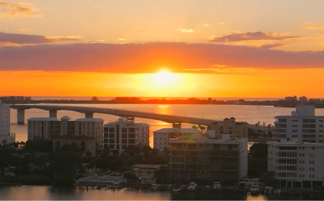 Coastal living room with bay views