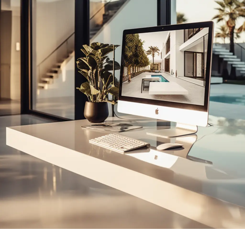 Coastal living room with bay views