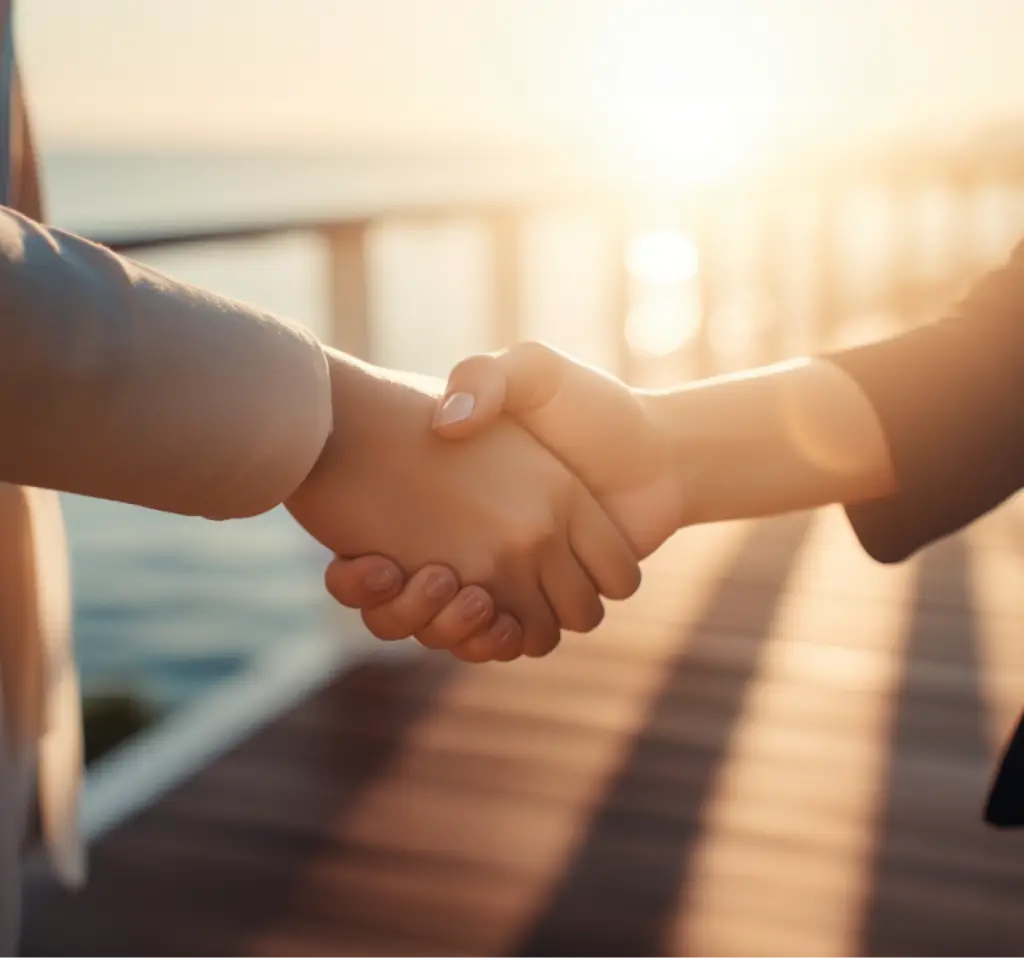 Coastal living room with bay views