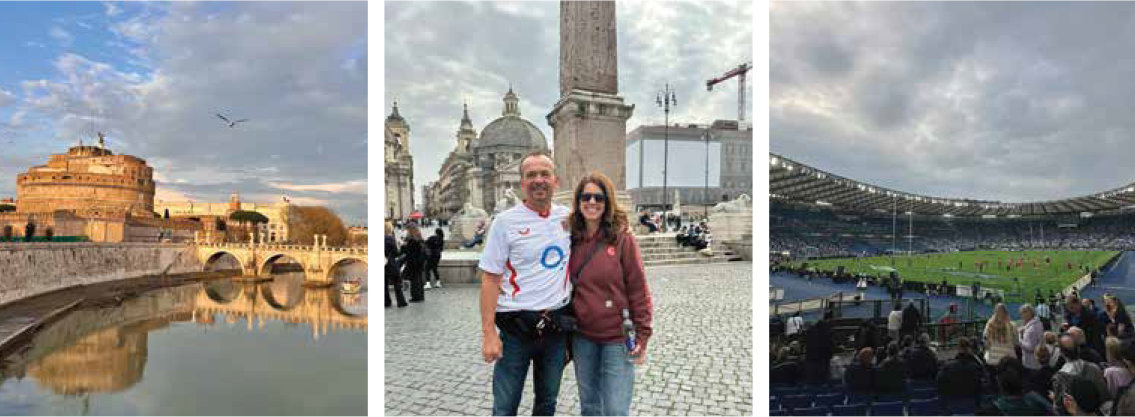 Steve and I recently escaped to Rome for a long weekend to see the England vs. Italy Six Nations rugby match. Between the thrill of the game and soaking up Rome&rsquo;s history, food, and energy, it was the perfect blend of sport and adventure.
