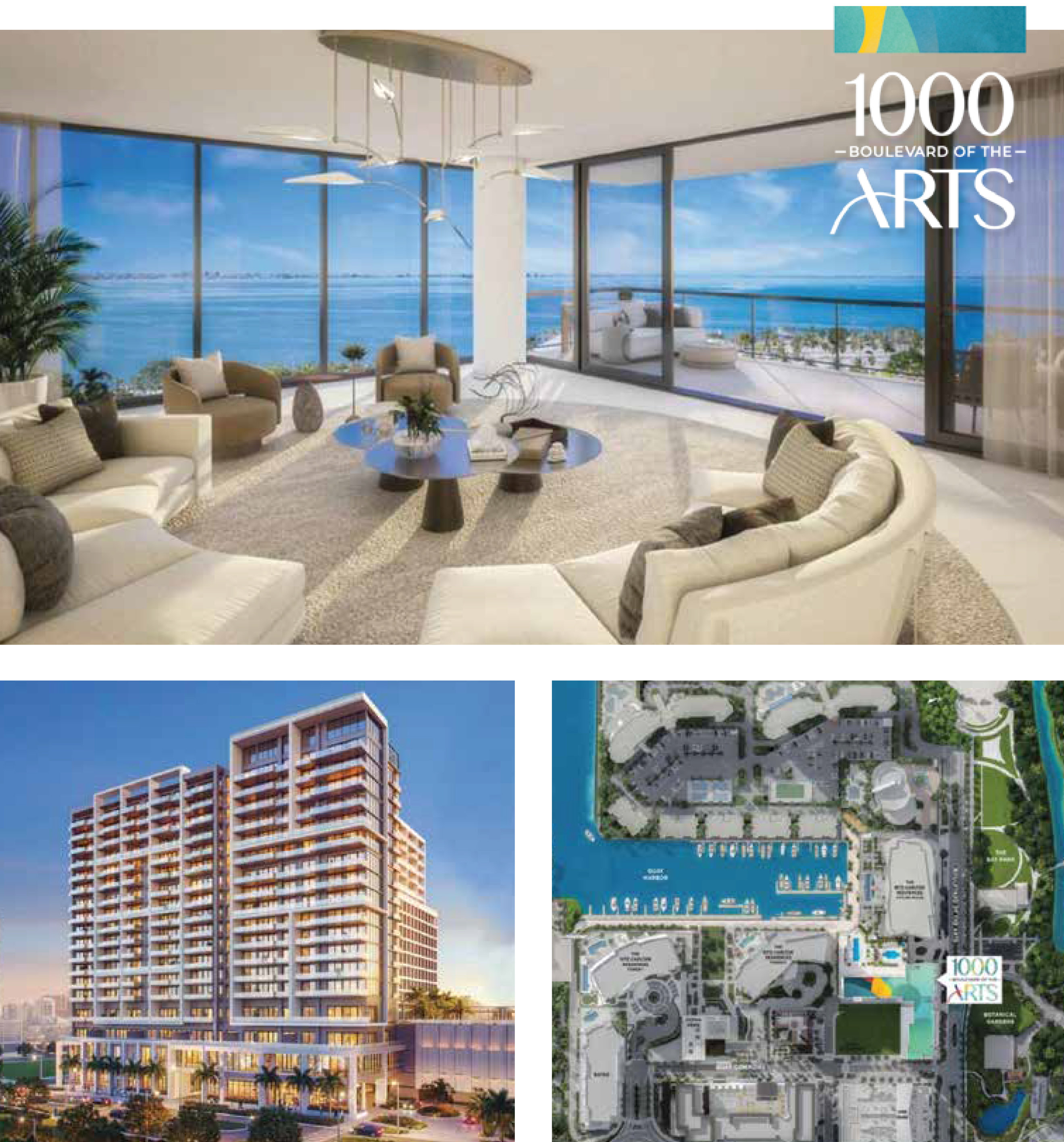 1000 Boulevard of the Arts Sarasota waterfront rendering